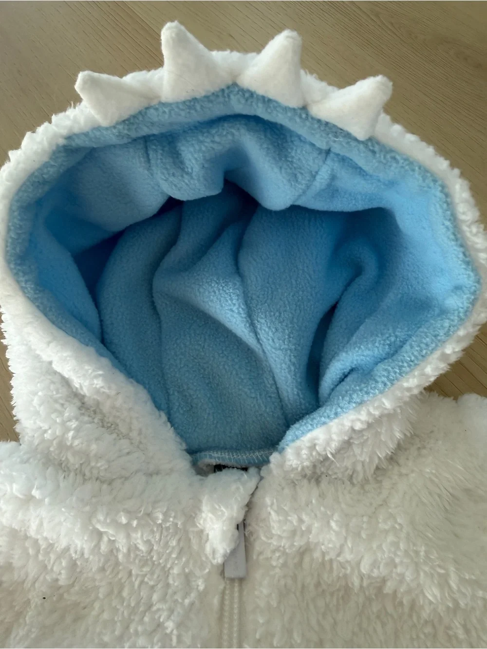 Yeti Abominable Snowman Halloween Baby Costume One-Piece Fleece 6-12 M